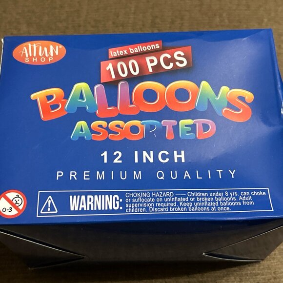 Aufun Shop 100 Pieces Rainbow Set Assorted Color Latex Party Balloons 12” Pastel - Picture 3 of 6